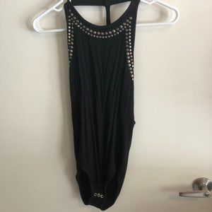 Black Body Suit with Studds